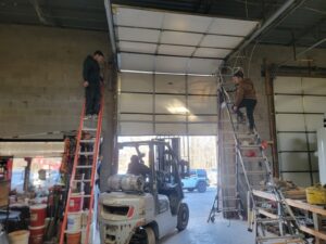 Commercial garage door installation and repair for warehouses in Maryland